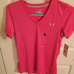 NWT Under Armour Sparkly Pink Sports Shirt